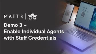 Staff verifiable credentials for travel agencies